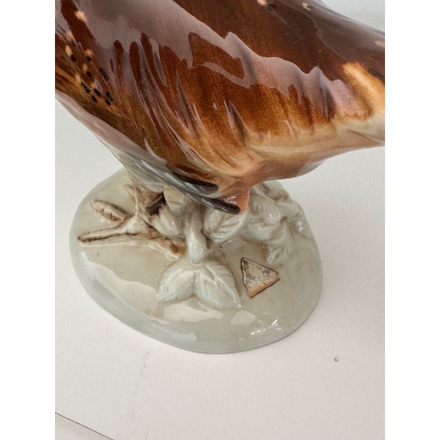 1960s Porcelain Pheasant Statue from Royal Dux, 1960s For Sale - Image 5 of 11