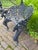 Late 19th Century Cast Iron Laurel Griffin Garden Chair Bench For Sale - Image 11 of 12