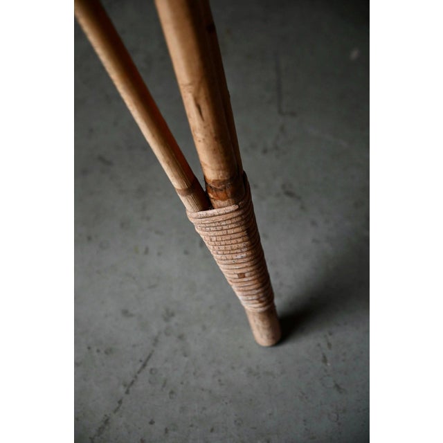 Bohemian Rattan Side Table, 1960s For Sale - Image 6 of 9