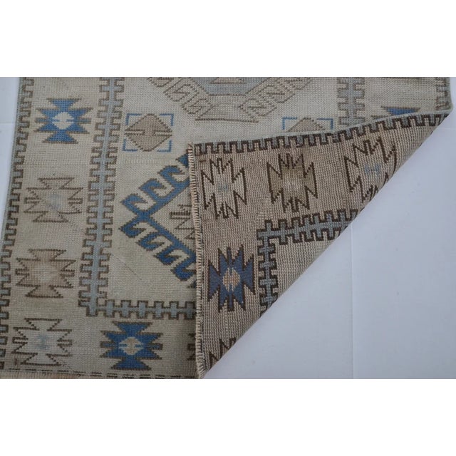 1950s Small Hoe Decor Oushak Carpet For Sale - Image 11 of 11