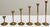 Vintage MCM Brass Tulip Candlestick Holders, Set of 6 For Sale - Image 4 of 4