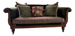 Late 20th Century Ralph Lauren American Victorian Velvet Sofa