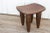 Brown Hand-Carved Rustic Senufo Side Table For Sale - Image 8 of 10