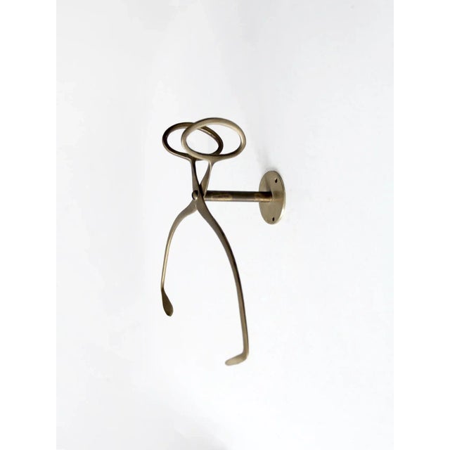 Antique Brass Wall Mount Ice Block Tongs For Sale - Image 13 of 13