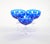 Blue Val Saint Lambert Cobalt Crystal Champagne Coupe Glass, Service for 8 People For Sale - Image 8 of 13