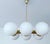1950s Vintage Glass Pendant Light in the style of Stilnovo, 1950s For Sale - Image 5 of 18
