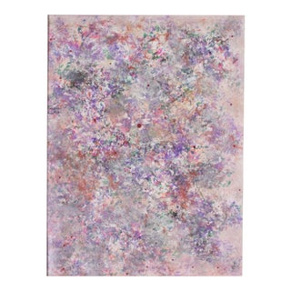 Purple Muse - Original Abstract on Laid Paper by Judith W. Winslow For Sale