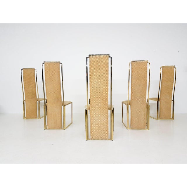 Dining Chairs by Alain Delon, France, 1980s, Set of 5 For Sale - Image 4 of 5