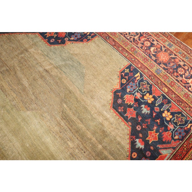 Brick Red Antique Persian Mahal Rug - 10'8" x 14'10" For Sale - Image 8 of 12
