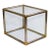 Vintage Chrome and Brass End Table in the Style of Karl Springer For Sale