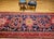 Vintage Persian Hamadan Gallery Rug, Hand-Knotted Wool, Geometric Bird Motifs Design, Navy & Red, 5’ X 11’ For Sale - Image 11 of 14