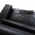 Two-Seater Sofa in Black Leather from Rolf Benz For Sale - Image 6 of 12