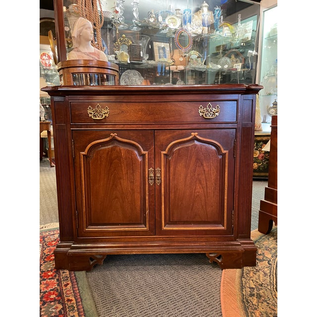 Vintage Thomasville Neo Colonial One Drawer Cupboard For Sale - Image 12 of 13