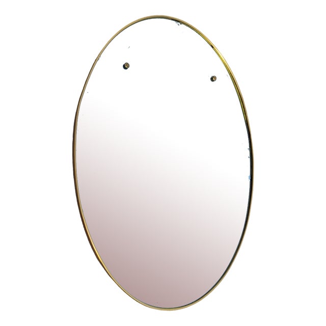 Vintage Oval Mirror 1960s For Sale