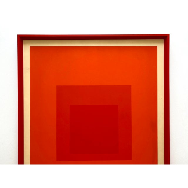 Josef Albers ポスター JOSEF ALBERS RARE 1973 MODERNIST SILKSCREEN PRINT FRAMED