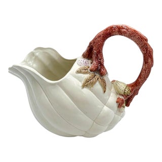 1980s Fitz & Floyd “Oceana” Shell & Coral Pitcher For Sale