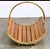 Mid-Century Modern Mid Century Modern Magazine Rack Magazine Holder Modernist Oak Brass Vintage Handle For Sale - Image 3 of 4