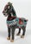 Colorful vintage Tang dynasty style cloisonné horse figure. Age wear.