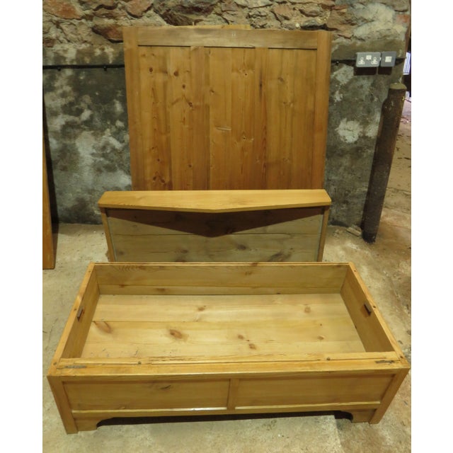 A handsome European pine knockdown wardrobe dating to the late 19th century. We have two of these available, both the same...