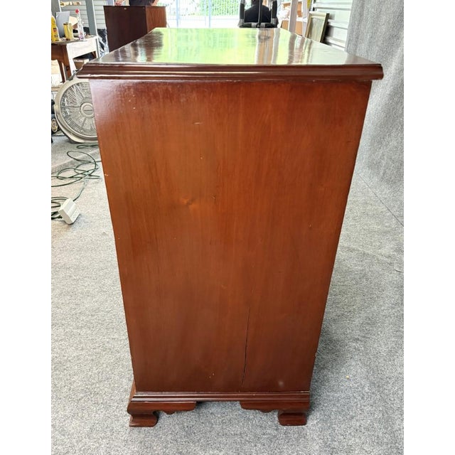 Wood 19th Century Five Drawer Mahogany Chest For Sale - Image 7 of 13