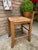 Vintage Mid Century French Rush "Paille" Stool For Sale - Image 15 of 17