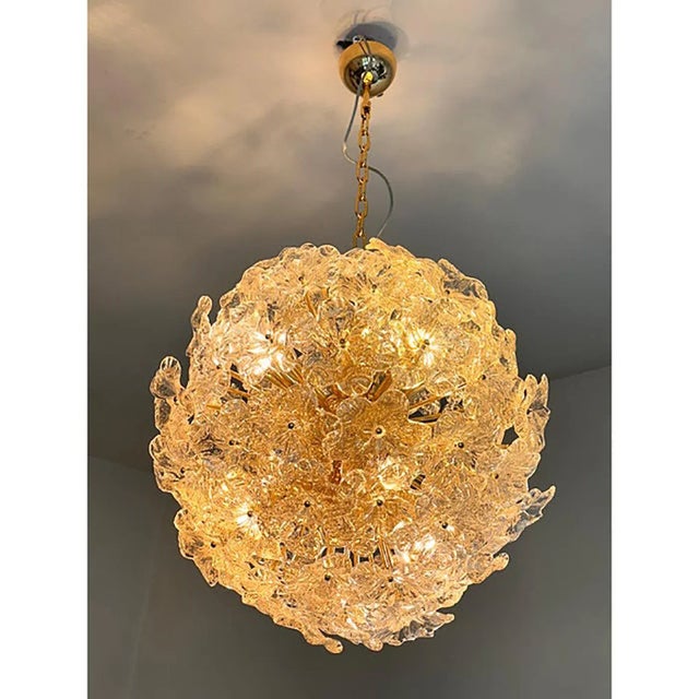 Italian Murano Style Glass Chandelier by Simoeng For Sale - Image 4 of 9