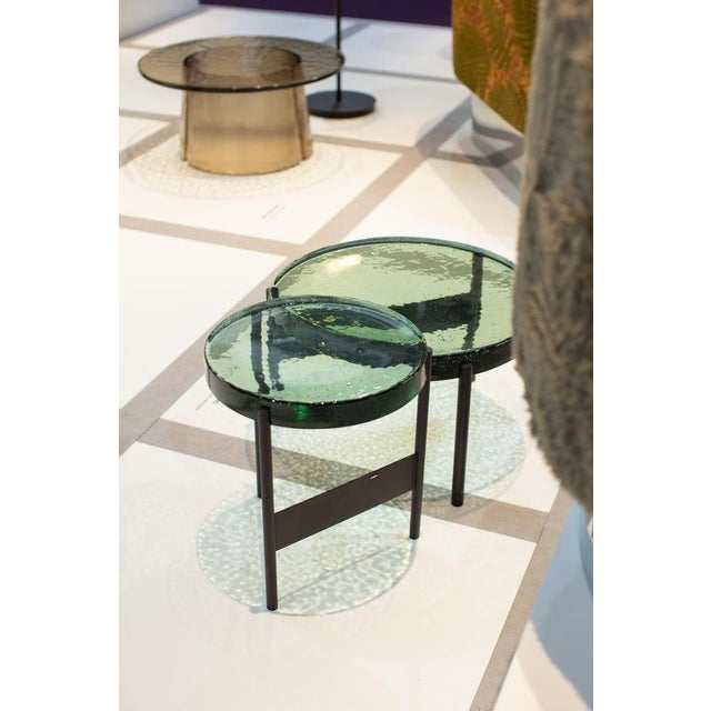 Contemporary Large Alwa Two 5601GRB Side Table with Green Top and Black Base by Sebastian Herkner for Pulpo For Sale - Image 3 of 5