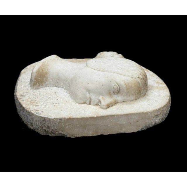 Stone Unknown, Profile of a Woman, 1880, Marble For Sale - Image 7 of 11