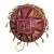 Large Vintage Hand-Carved West African Gita / Bara Calabash Gourd Drum With Cowrie Shells (15") For Sale