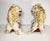 Pair of Vintage Japanese Kutani Foo Dogs Temple Lion For Sale - Image 4 of 8
