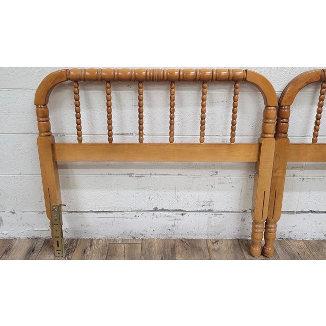 This is a gorgeous antique King-sized Jenny Lind headboard. It is actually two twins bolted together, and could be...