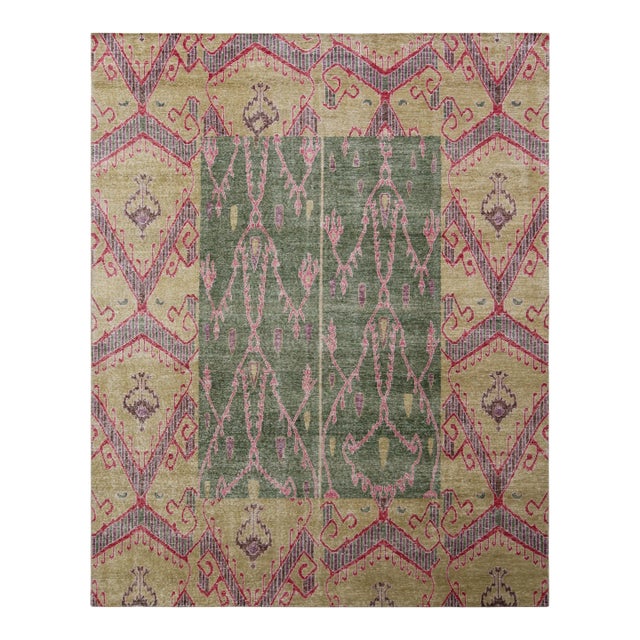 Rug & Kilim’s Oversized Mira Rug in Green, 13x19 For Sale