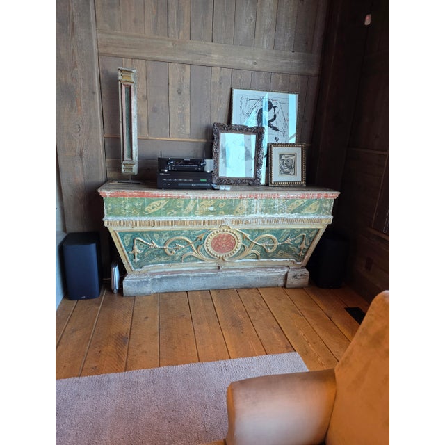 Spectacular painted and gilded Altar Console