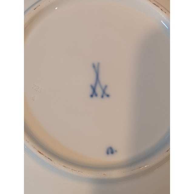 Set of 8 Meissen Green Ivy Teacups & Saucers, 6 Oz – 19th Century, First Quality For Sale - Image 14 of 17