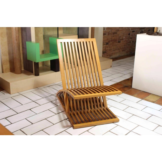 Brown Triclinia Lounge Chair by Masao Noguchi for Meccani Arredamenti, 1988 For Sale - Image 8 of 9