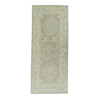 Turkish Oushak Rug 2'2" x 5'2" #19419 For Sale