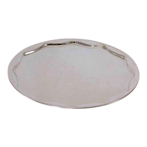 1970’s Vintage/New Silverplate Scalloped Edge Salver Raw Edge