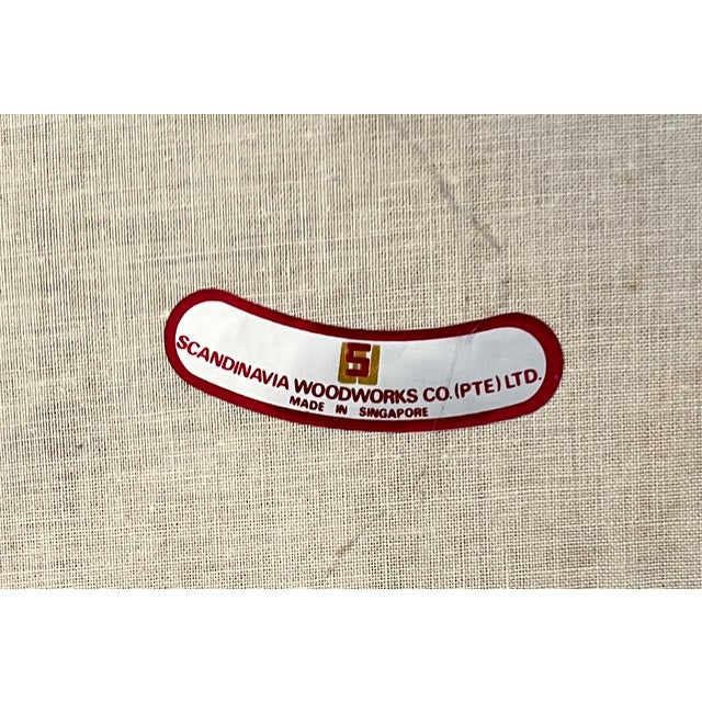 Auburn 1960s Pair of Mid-Century Modern Teak Dining Chairs For Sale - Image 8 of 8