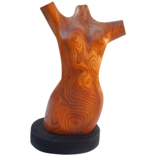 Rogers Wood Nude Sculpture For Sale