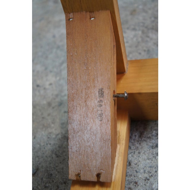 1994 Leather Steamer Trunk Side Table For Sale - Image 10 of 12