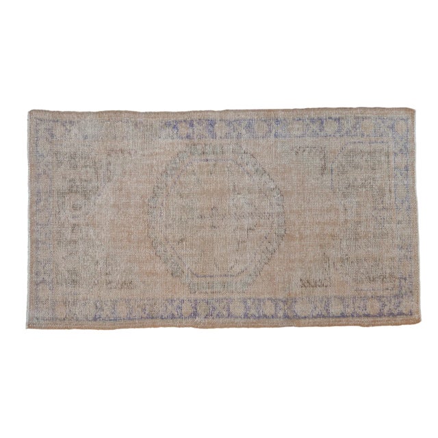 Vintage Distressed Oushak Rug - 2'8" X 4'8" For Sale - Image 9 of 9
