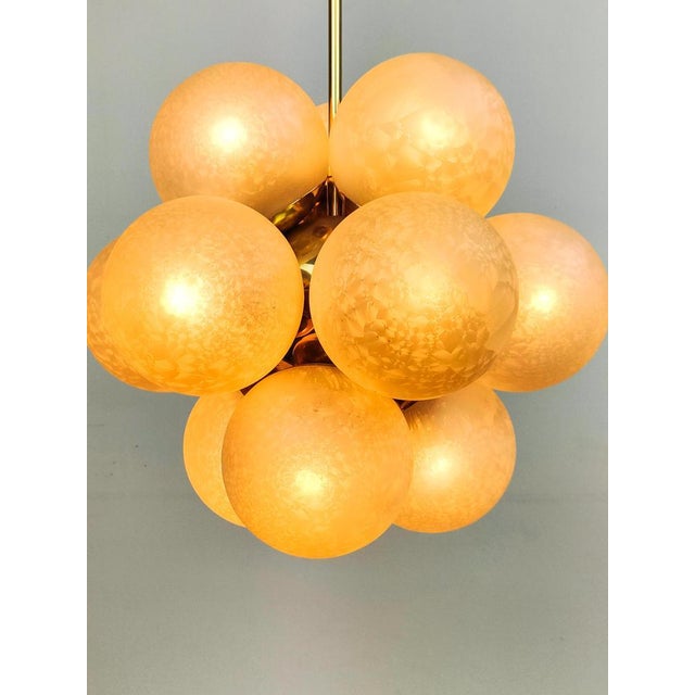 Mid-Century Modern Mid-Century German Kaiser Light Bundle of Globes Chandelier from Kaiser-Leuchten, 1950s For Sale - Image 3 of 7