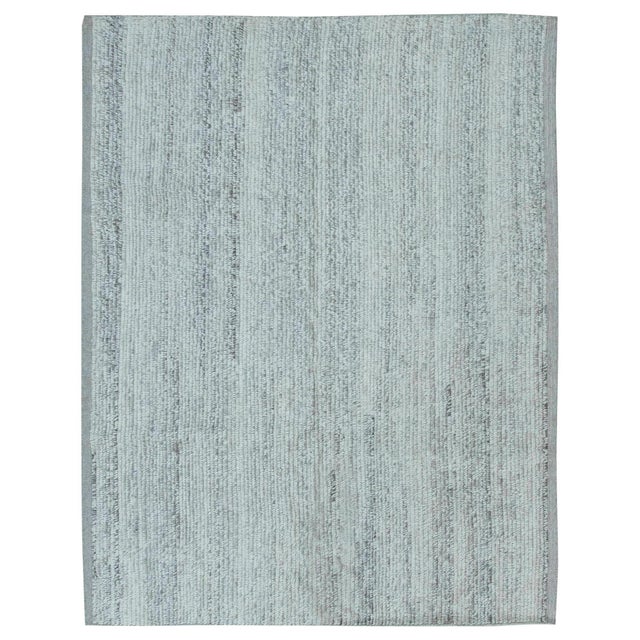 Contemporary Heathered Gray Flat-weave Rug by Doris Leslie Blau For Sale