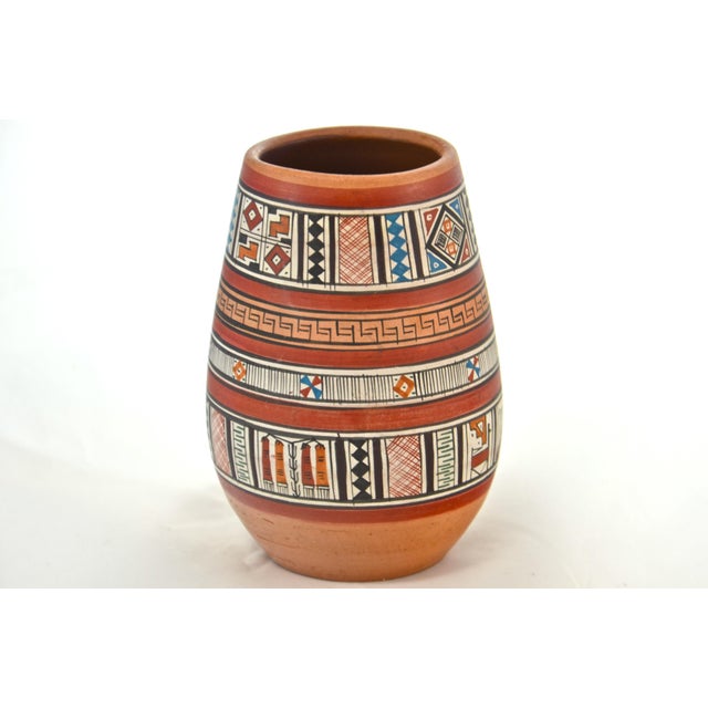 Peruvian HandPainted Vase Chairish