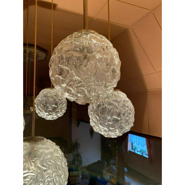 Large Mid-Century Cascading Pendant Lamp from Hillebrand, 1960s For Sale - Image 6 of 13