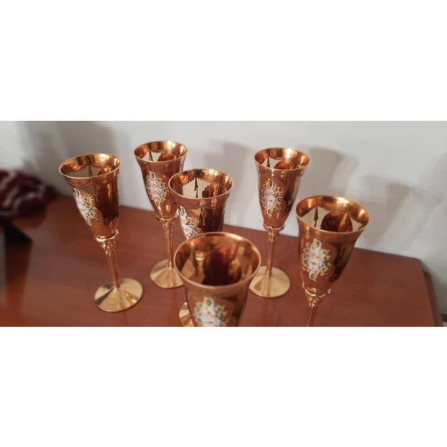 Murano glass and gold - Venice Italy. Private collection. This piece is attributed to the mentioned designer/maker. It has...