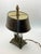 Metal Vintage French Bouillotte Style Two-Light Desk Lamp With Black Tole Shade For Sale - Image 7 of 7