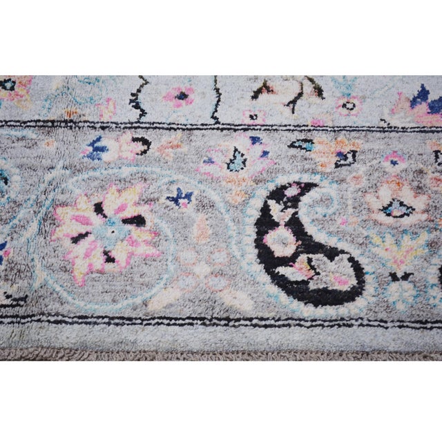 Oushak Angora Hand Knotted Wool Rug, 10'3"x13'5" For Sale - Image 4 of 6