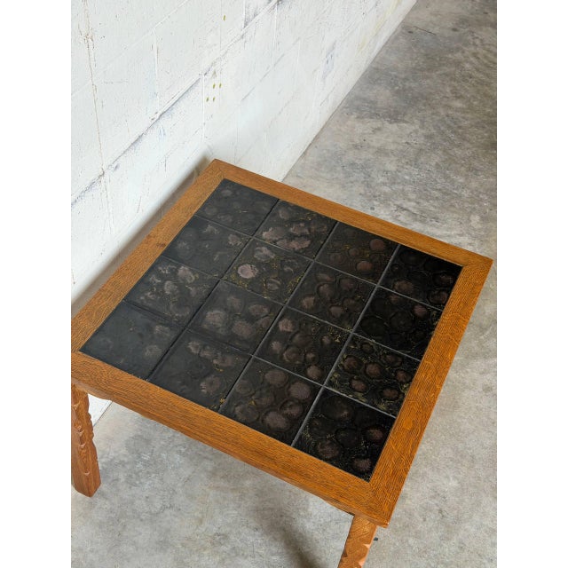 Henning Kjærnulf Black Tiles Coffee Table Danish Mid-Century Modern 1960s For Sale In Los Angeles - Image 6 of 10