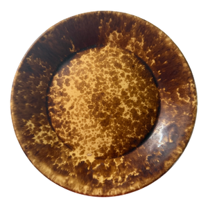 7 Pieces of Mid 19th Century Bennington Brown/Yellow Glaze Spongeware